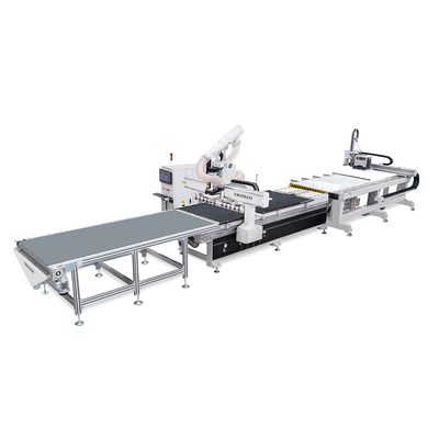 直排換刀開料機帶貼標功能